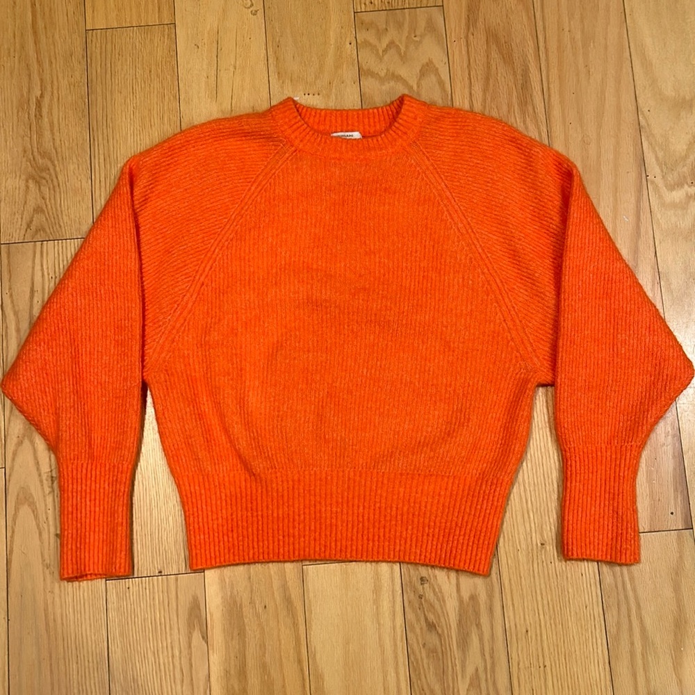 NWOT H&M Orange Mohair Wool Blend